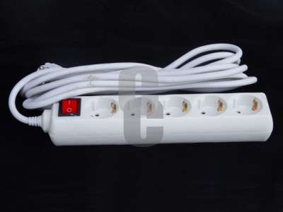 Нови предложения Разклонител 5гн. 5м. с копче                                                                                                                                                                                                                                                                                